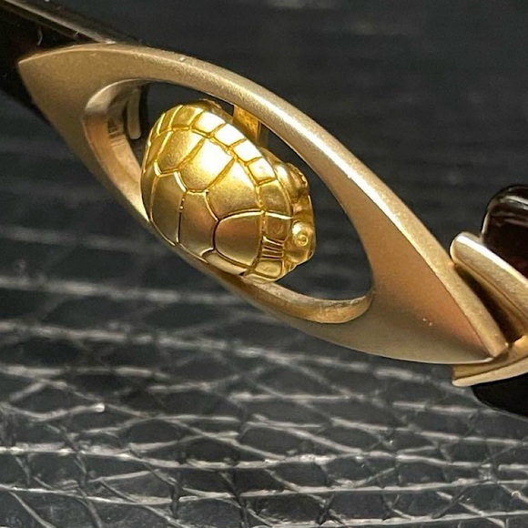 Authentic Kieselstein-Cord Golden Turtle Shell Sunglasses - Picture 2 of 14